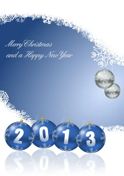 Merry christmas and a happy new year 2013 — Stock Photo, Image