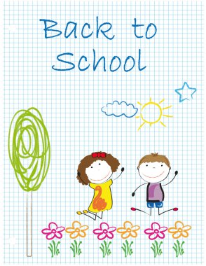 Kids background clipart