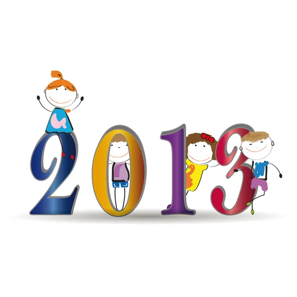 Año Nuevo 2013 — Vector de stock