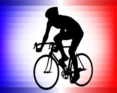 Bicyclist clipart