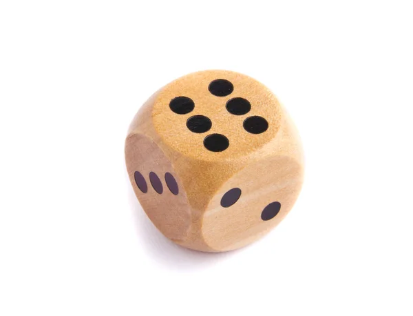 stock image Wooden dice for board game isolated on white background