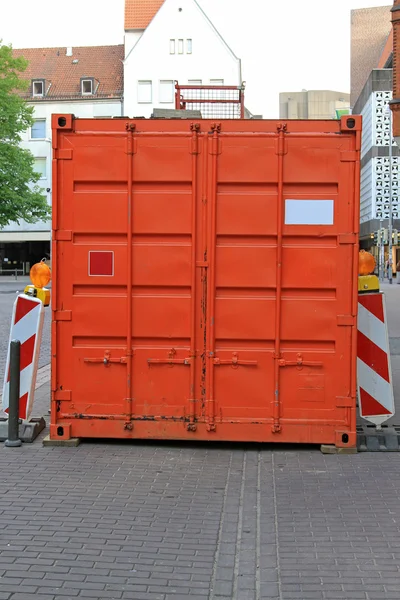 Turuncu konteyner — Stok fotoğraf