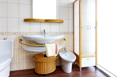 Rattan bathroom clipart