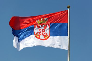 Serbian flag clipart