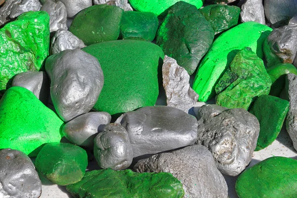 Silver and green — Stock Photo, Image
