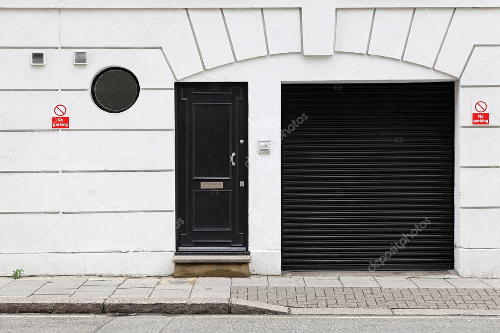Garage and door