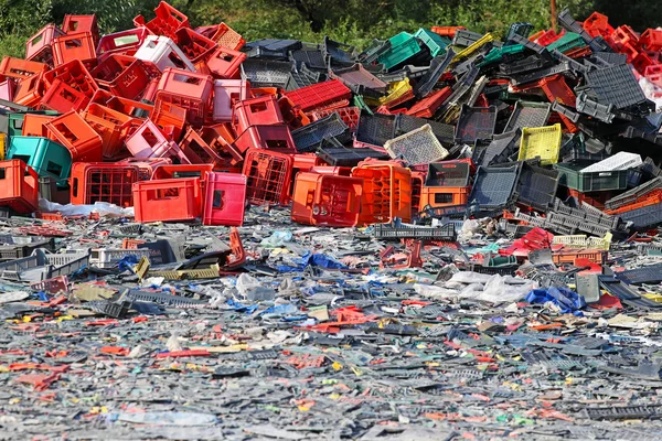 Пластикові переробка — стокове фото