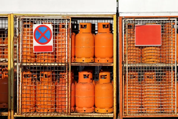 Lahve na plyny LPG — Stock fotografie