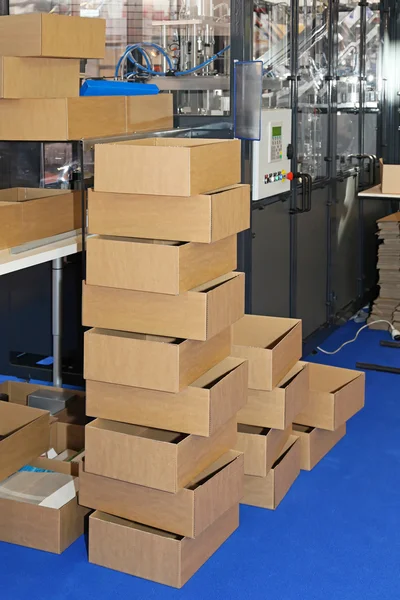Produzione di scatole — Foto Stock