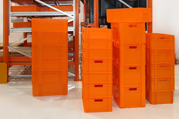 Cajas de naranja —  Fotos de Stock