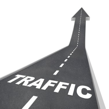 Traffic Rising Up Arrow Road Web Transportation clipart