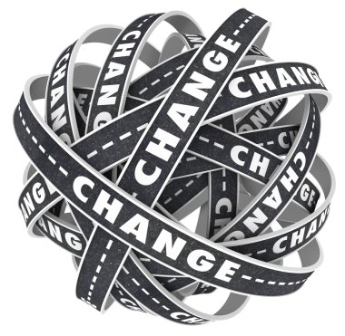 Change Roads Twisting Changing Course Lanes clipart