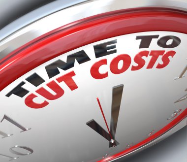 Time to Cut Costs Reduce Spending Lower Budget clipart