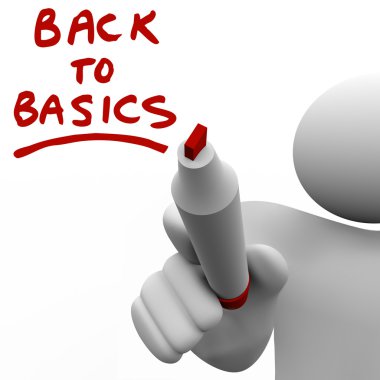 Back to Basics Writing Message Red Marker clipart