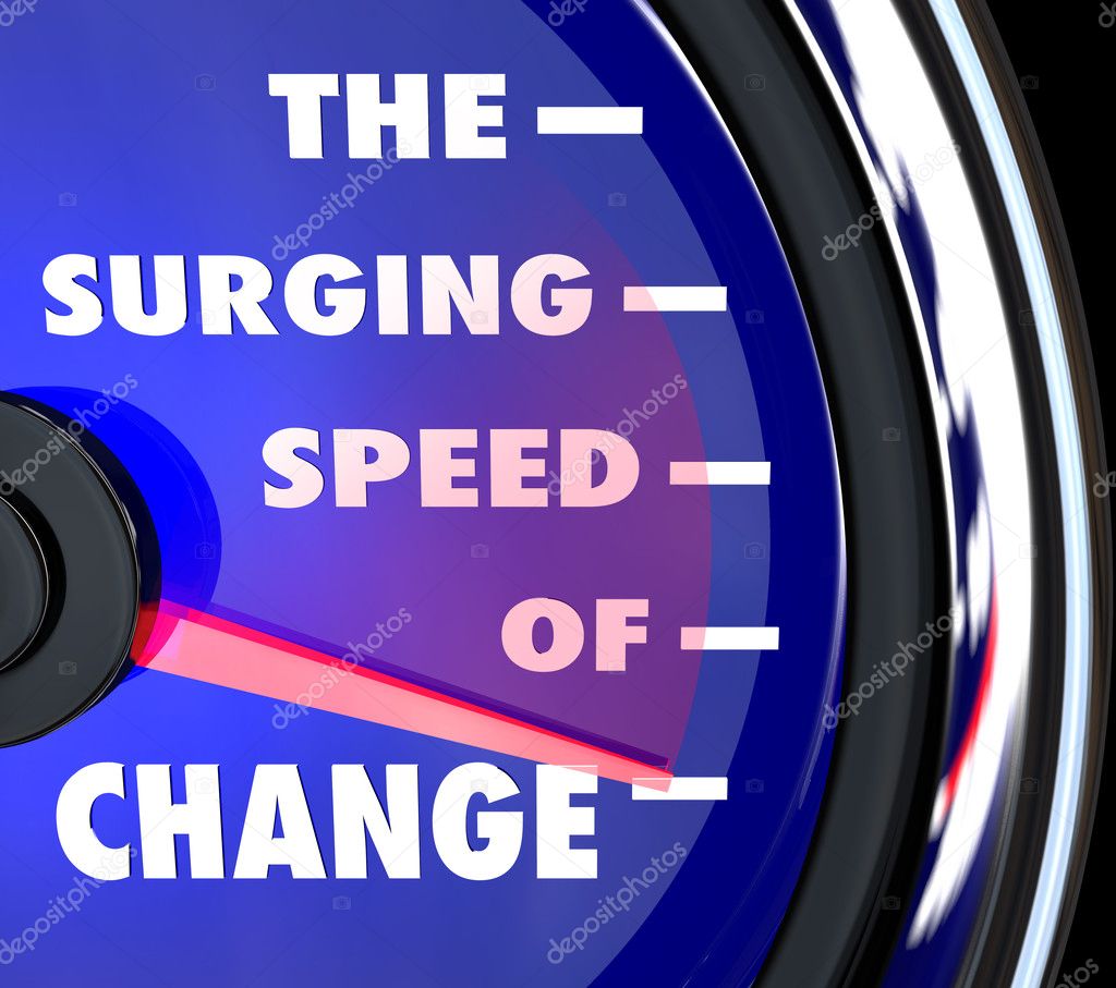 The Surging Speed of Change Speedometer Tracks Evolution