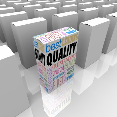 Quality Box Stands Out Best Product Among Many Competitors clipart