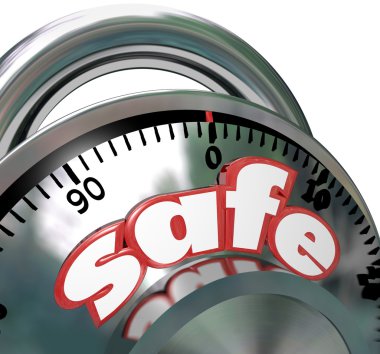 Safe Combination Lock Peace of Mind clipart