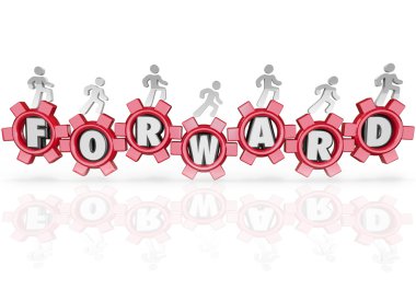 Forward Team Marching Walking Progress Movement clipart