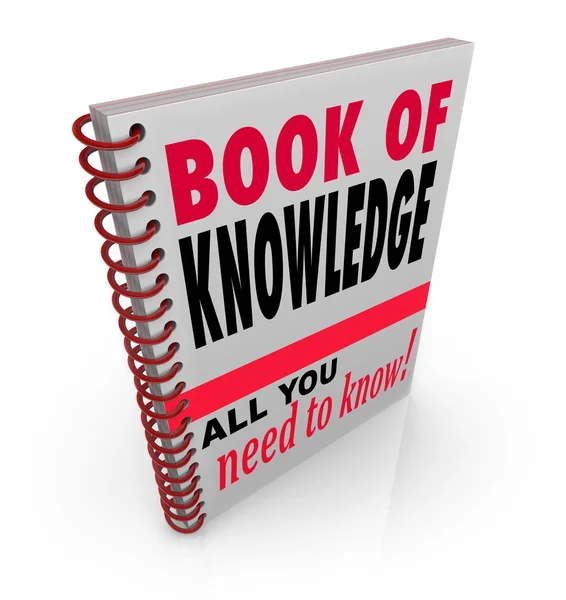 Bilgi kitabı uzmanlık bilgelik istihbarat öğrenin — Stok fotoğraf