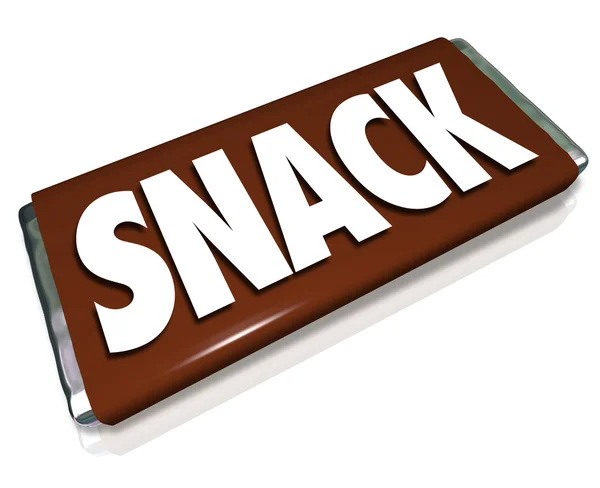 Snack chocoladesuikergoed bar junkfood — Stockfoto