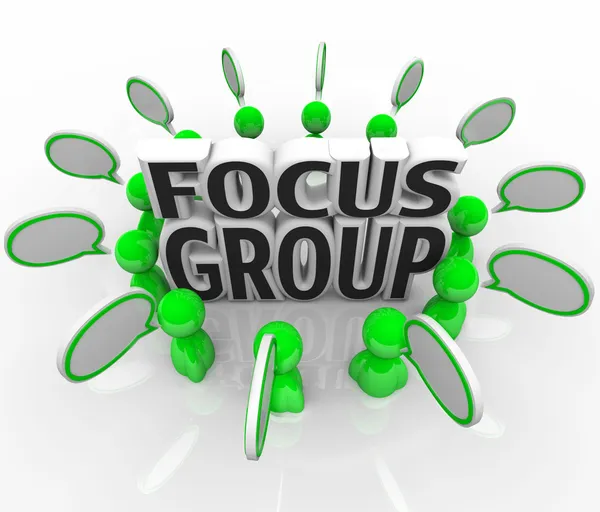 Focus groep marketing behandeling adviezen enquête — Stockfoto