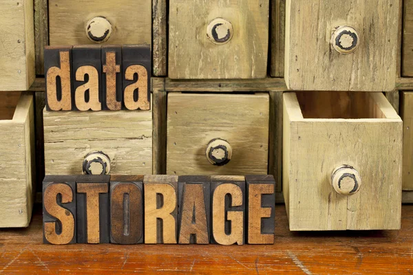 Concepto de almacenamiento de datos —  Fotos de Stock