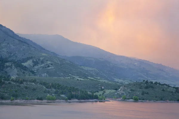 stock image Wildfire smolenear Fort Collins, Colorado