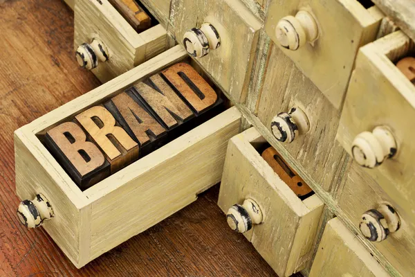 Brand word concept — Stock Photo, Image