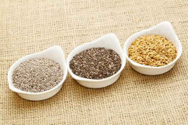 Chia and flax seed clipart