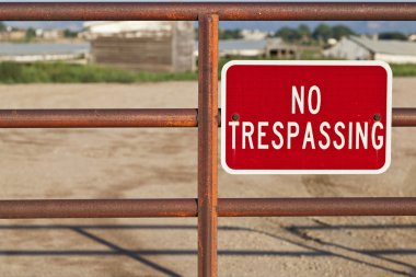 No trespassing sign clipart