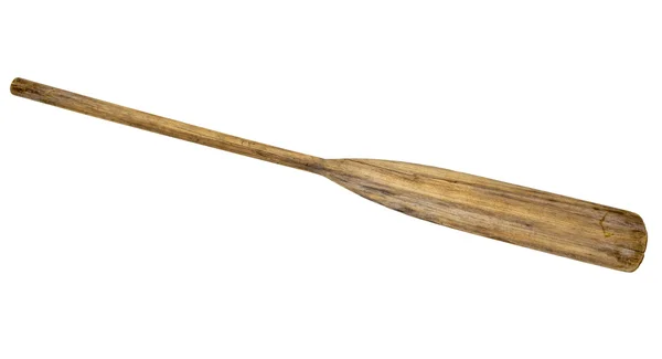 Old wooden weathered paddle — Stock Photo, Image