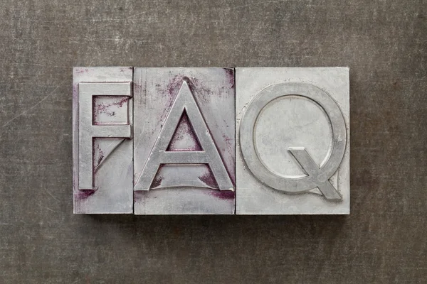 Perguntas frequentes - FAQ — Fotografia de Stock