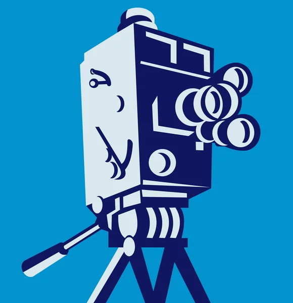 Винтажный фильм Movie Camera Retro — стоковый вектор