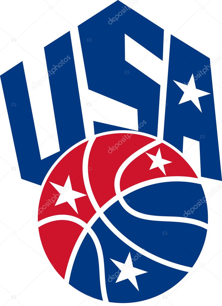 United States USA American Basketball Ball Stock Vector by ©patrimonio ...