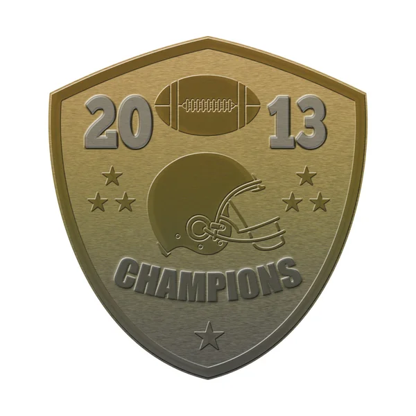 American football champions shield — Stock Photo, Image