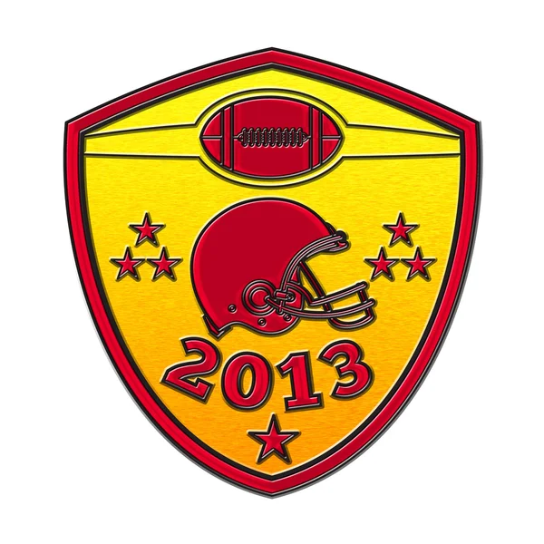 American football champions 2013 shield — Stock Photo, Image