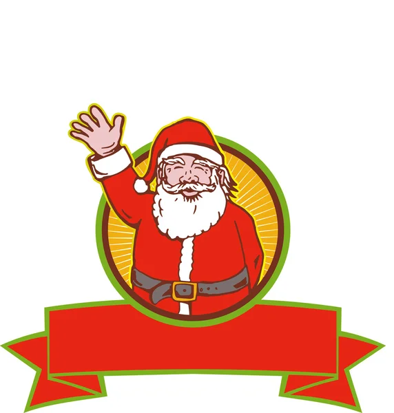 Santa Claus otec vánoční karikatura — Stockový vektor