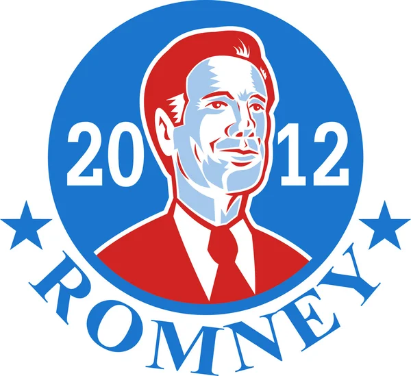 Mitt romney Amerikan Başkanı 2012 için — Stok Vektör