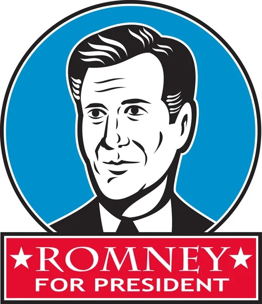 Mitt Romney For American President — Stock Vector
