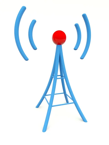 Blå antenn — Stockfoto