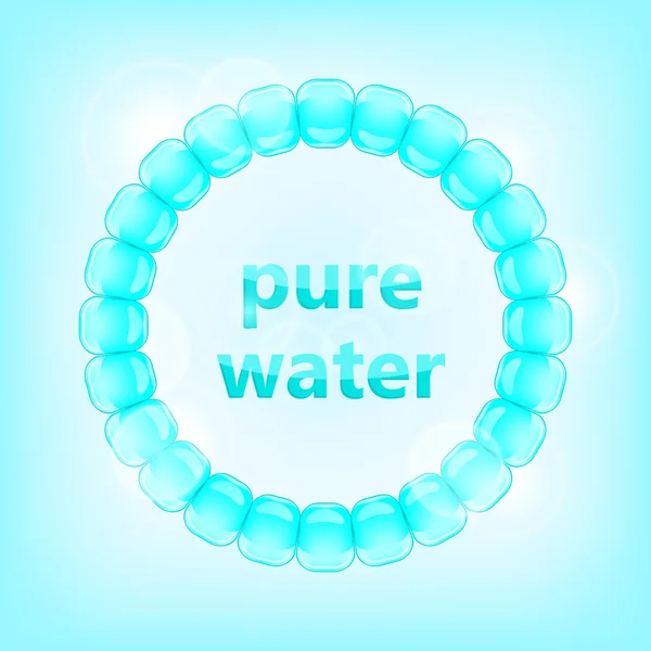 Έννοια μπλε καθαρό νερό — Διανυσματικό Αρχείο