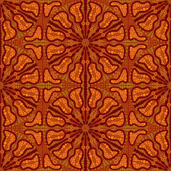 Seamlees шаблон з коричневої Орнамент — стоковий вектор