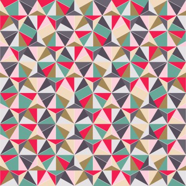 Geometric Triangle Shape Seamless Pattern clipart