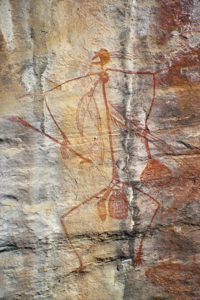 原住民的岩石艺术 — 图库照片