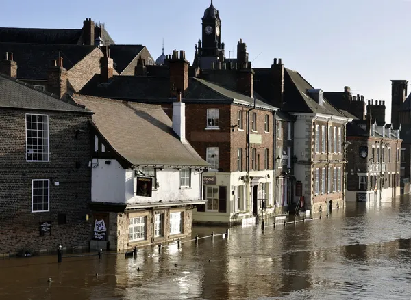 Inundaciones en la ciudad de York — Foto de Stock