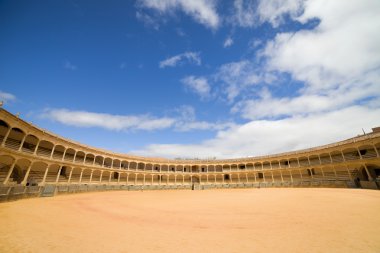 Ronda Bullfighting Arena in Spain clipart