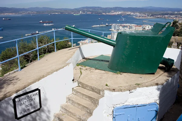 Батарея Хейнса в Гибралтаре — стоковое фото