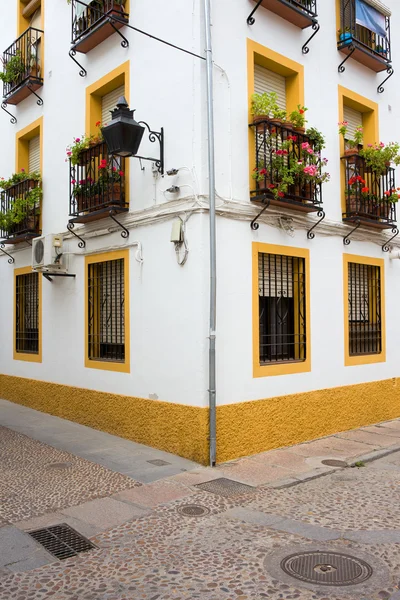 Dom w dzielnicy żydowskiej w Kordobie — Zdjęcie stockowe