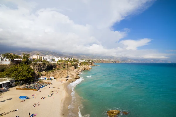 Costa del sol ligger i nerja — Stockfoto