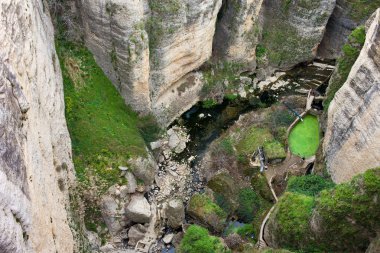 El Tayo River Gorge in Ronda clipart